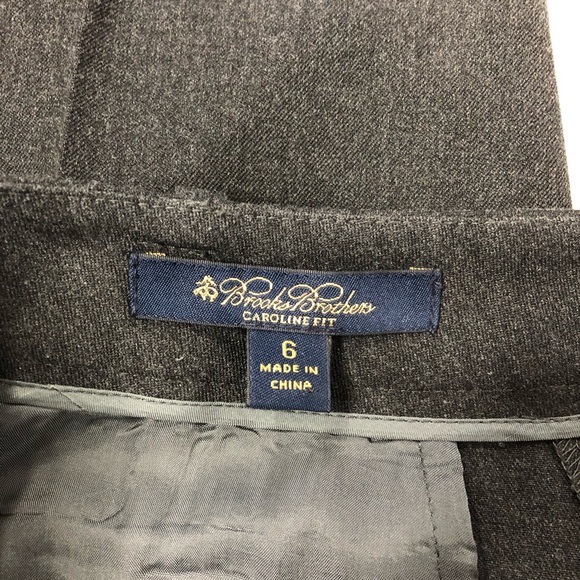 Brooks Brothers Gray Caroline Fit Dress Pants - Picture 8 of 8